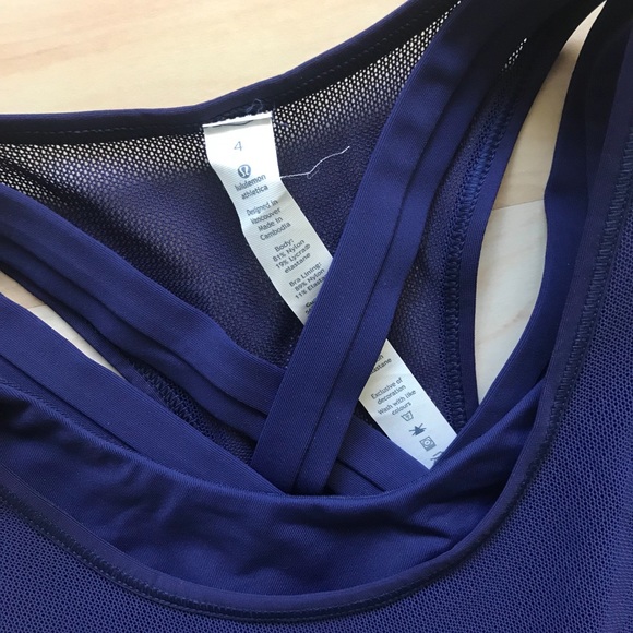 Lululemon 2-in-1 tank top Sz 4 NWT - Picture 3 of 4